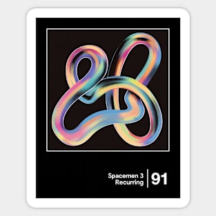 Spacemen 3 - Minimal Graphic Design Artwork Sticker